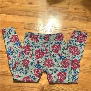 Floral leggings size M